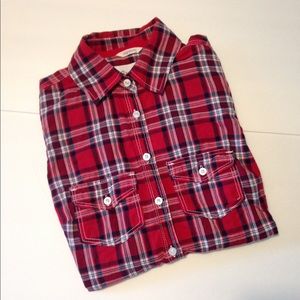 Aeropostale Signature Girls Button Down Shirt XS